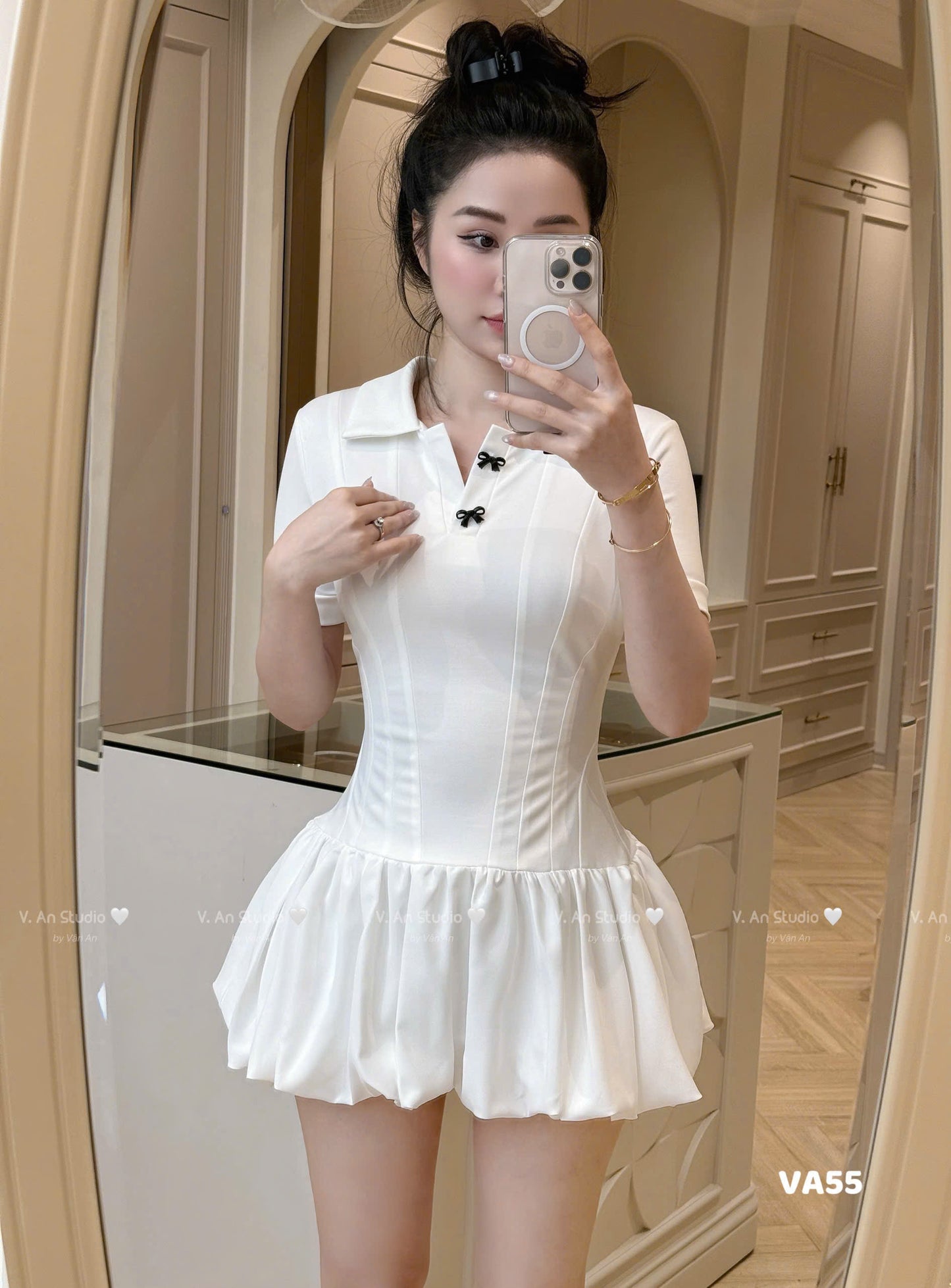 Short-sleeve dress for women