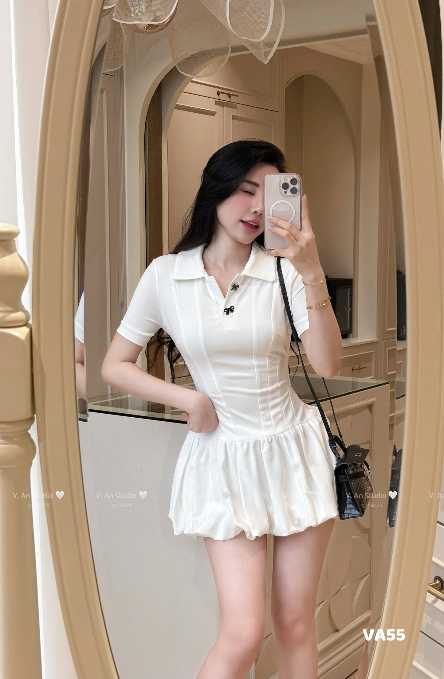 Short-sleeve dress for women